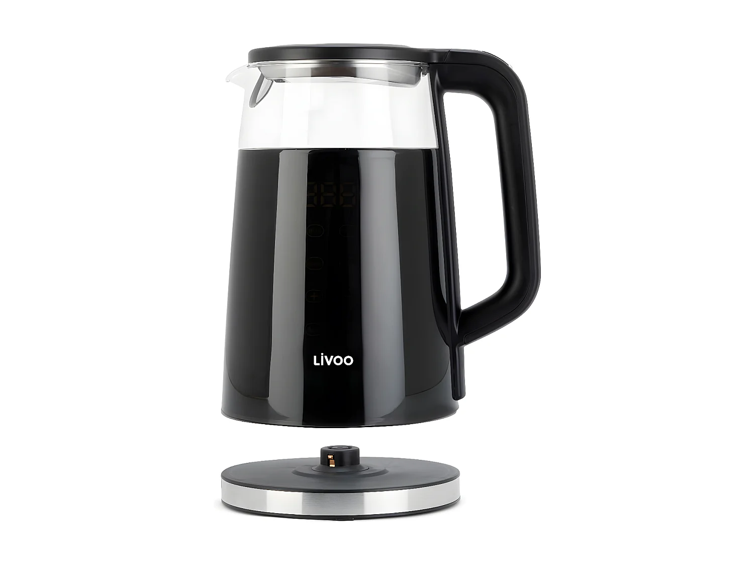 Bouilloire digitale noire design 1.7L