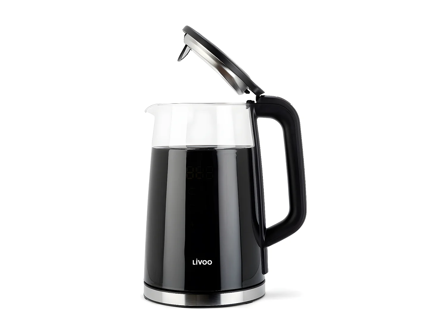 Bouilloire digitale noire design 1.7L