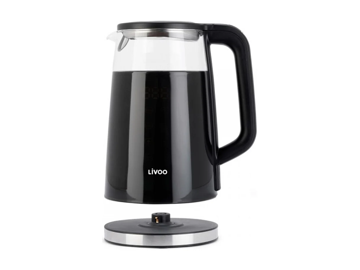 Bouilloire digitale noire design 1.7L