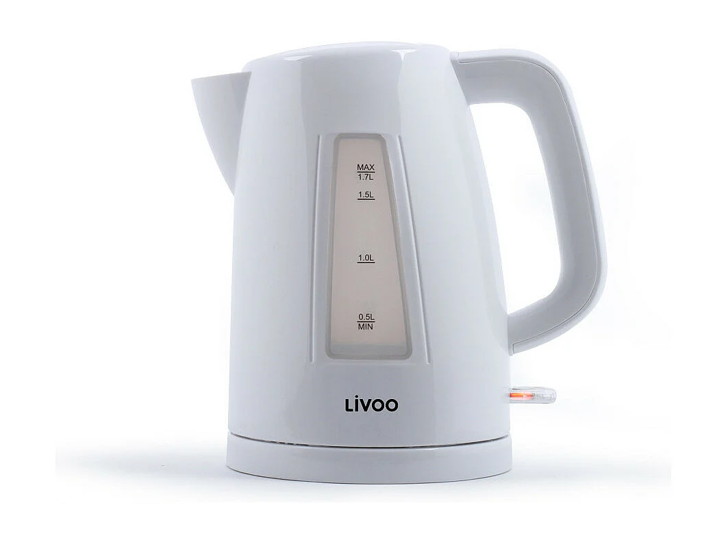 Bouilloire électrique sans fil 1.7 L blanche