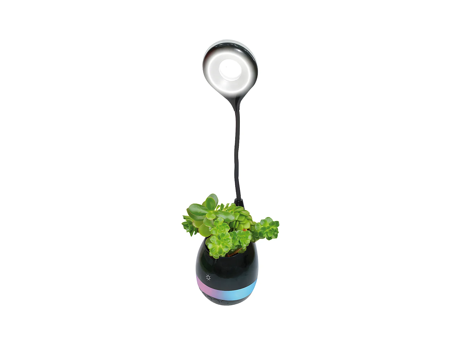 Lampe de bureau LED HP Bluetooth® avec micro intégré noire