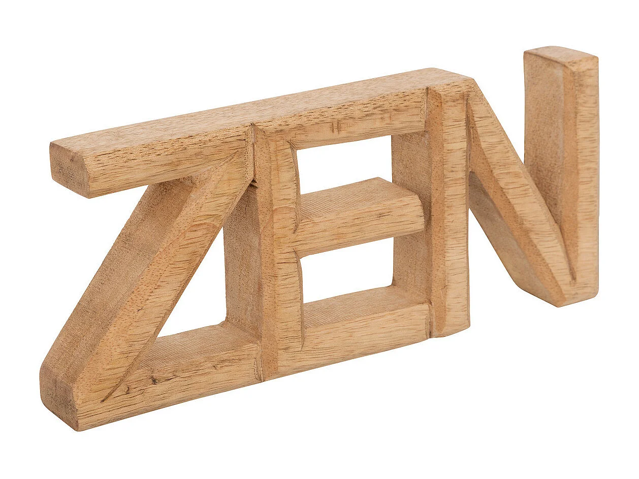 Objet déco Mot à poser ZEN en bois L 23 cm