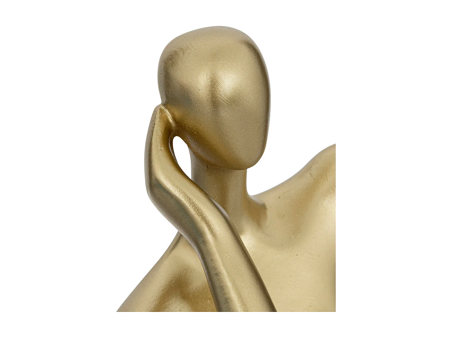 Objet décoratif Statuette Femme en résine dorée H 25 cm