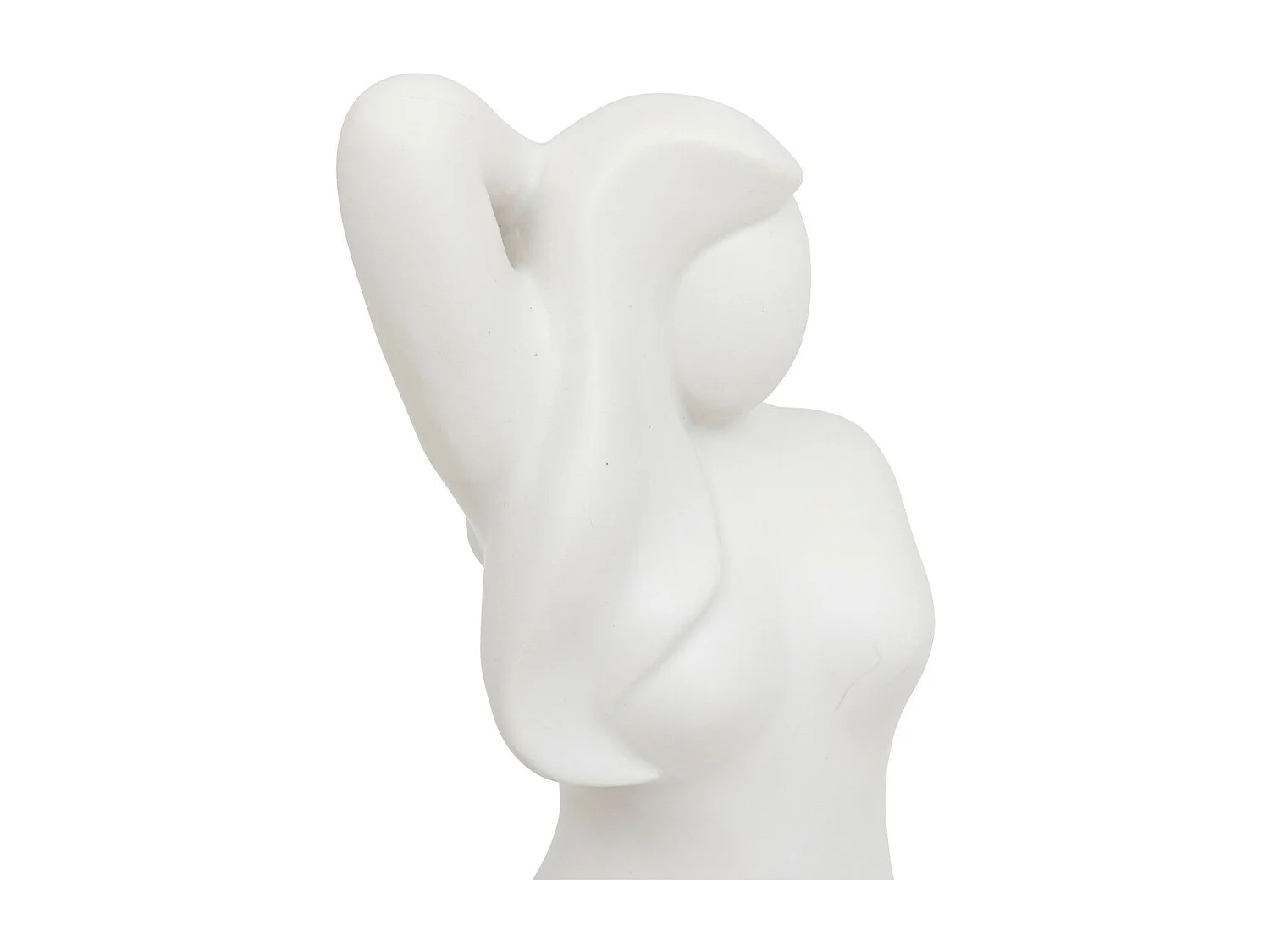 Objet déco Statue Femme en céramique blanche H 27 cm