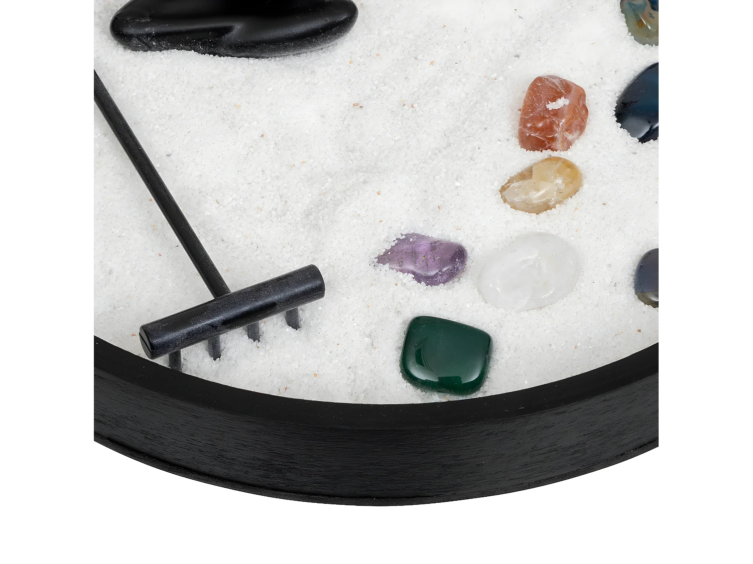 Objet décoratif Jardin Zen avec Plateau, Statuette et accessoires