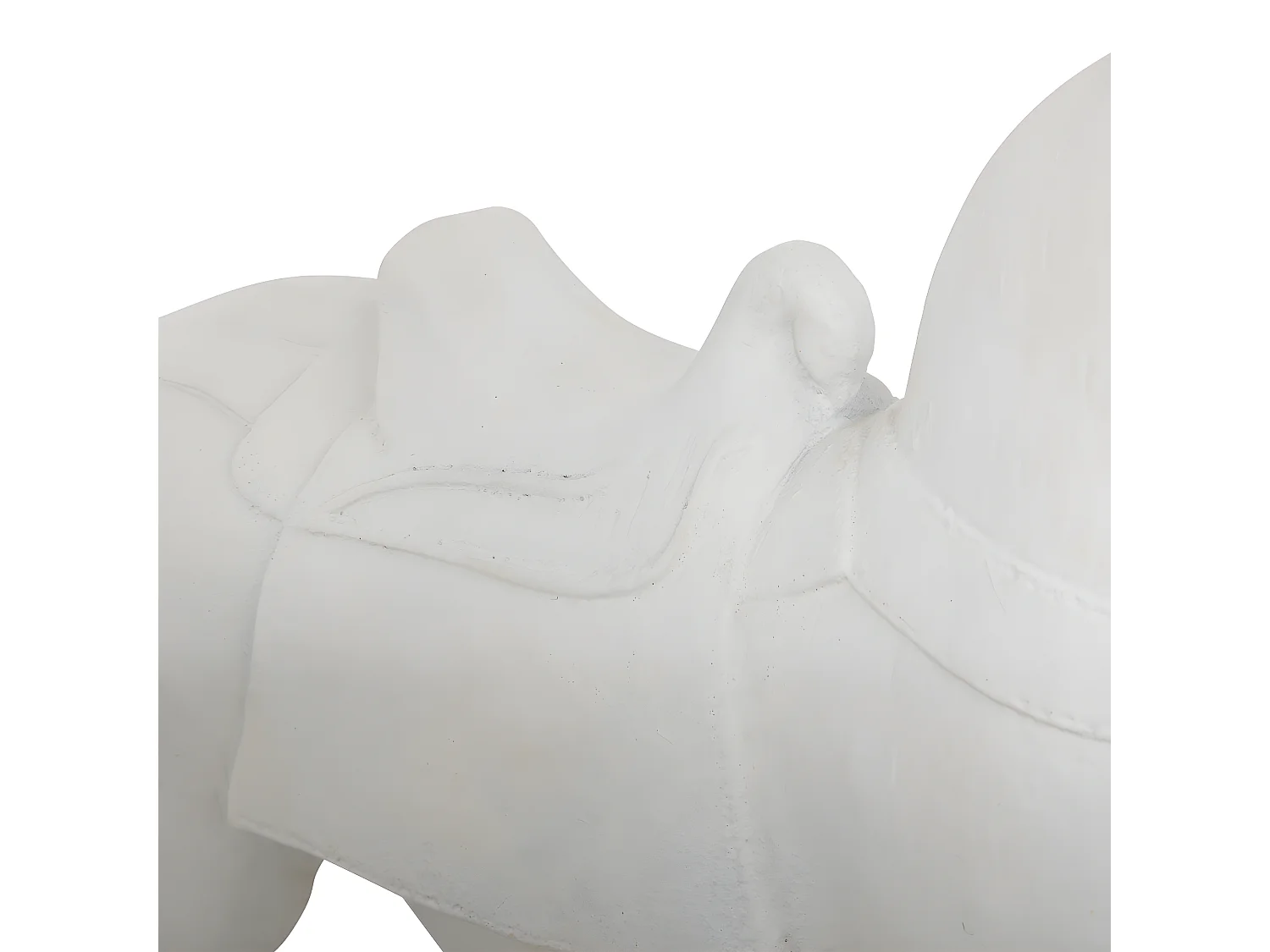 Objet décoratif Cheval Blanc en résine H 34 cm