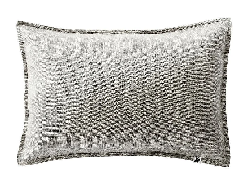 PRIMROSE - Coussin 45x60 Déhoussable Tissu Déperlant Gris Galet