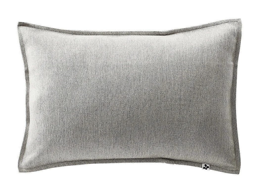 PRIMROSE - Coussin 45x60 Déhoussable Tissu Déperlant Gris Galet