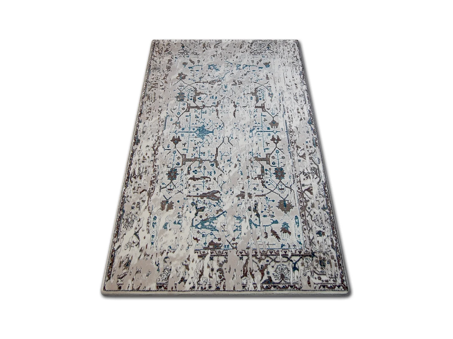 Tapis ACRYLIQUE TALAS 0309 Blanc/Bleu 80x150 cm