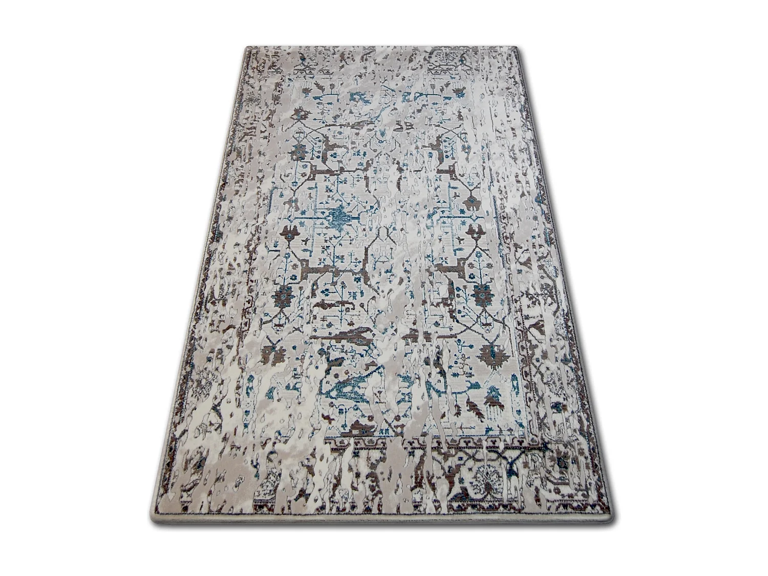 Teppich ACRYL TALAS 0309 White/Glass Blue 80x150 cm