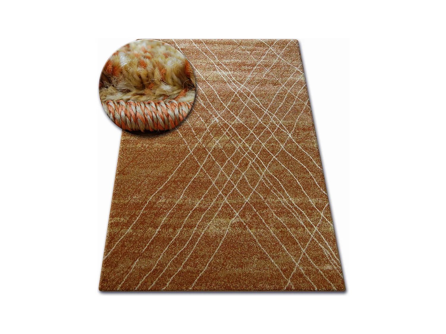 Teppich SHADOW 9367 rost / gold 80x150 cm