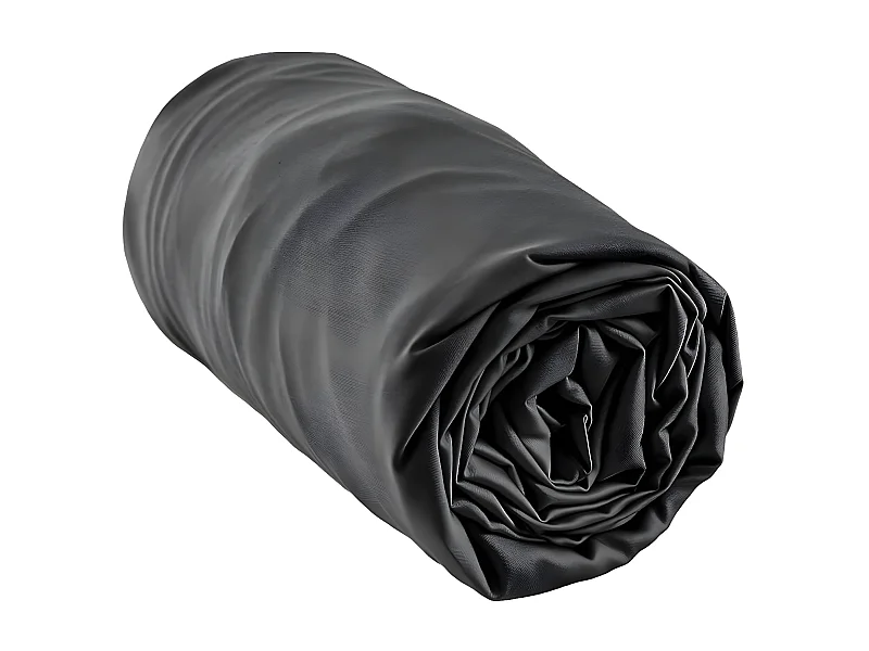 DALIA - Drap Housse 180x200cm 100 % Viscose de Bambou Noire