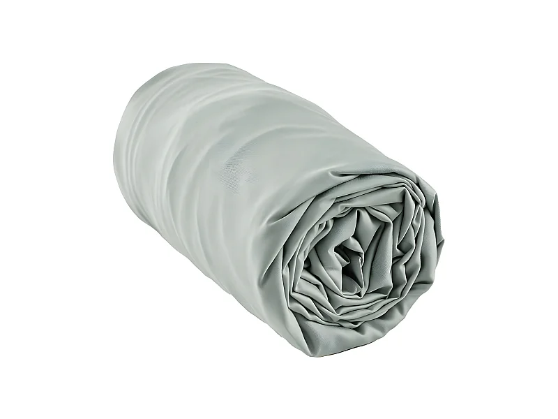 DALIA - Drap Housse 180x200cm 100 % Viscose de Bambou Vert d'Eau