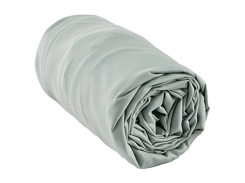 DALIA - Drap Housse 180x200cm 100 % Viscose de Bambou Vert d'Eau