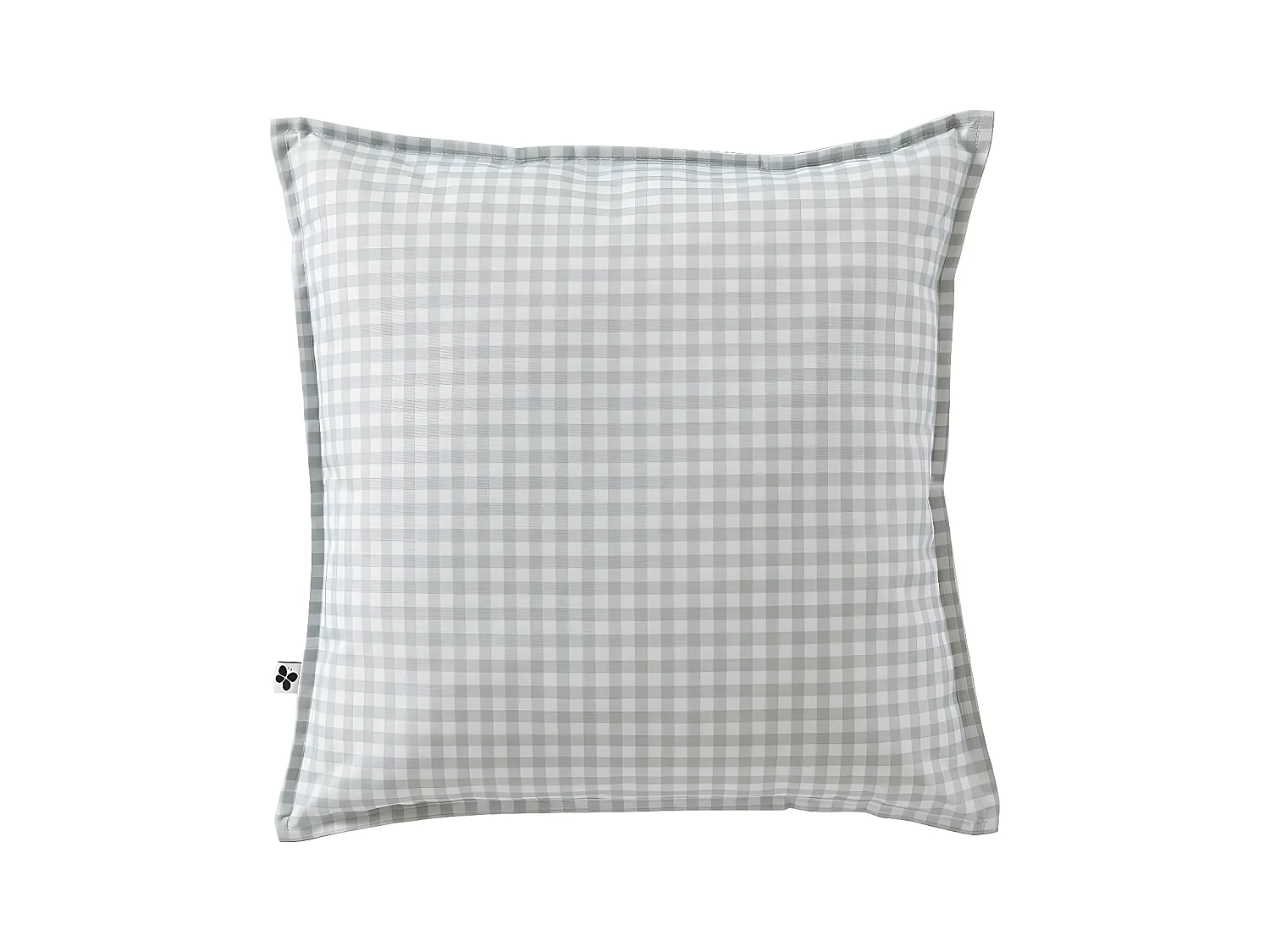 ABELIA - Coussin 45x45 Déhoussable Tissu Déperlant Motif Vichy