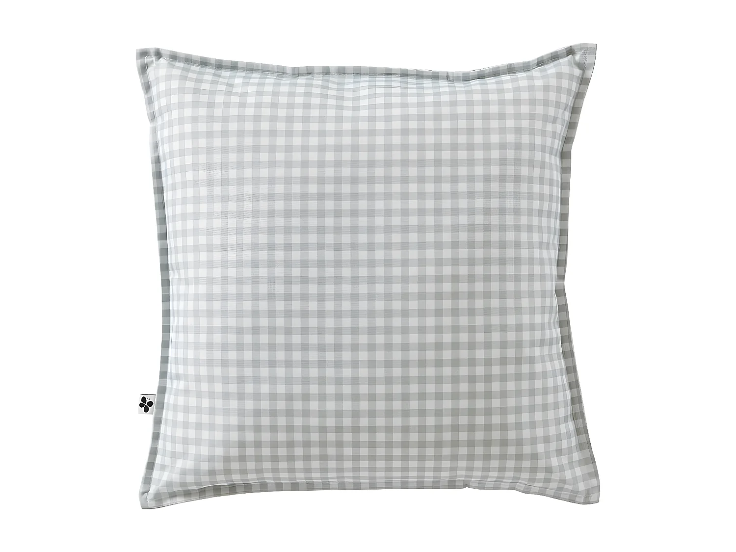 ABELIA - Coussin 45x45 Déhoussable Tissu Déperlant Motif Vichy