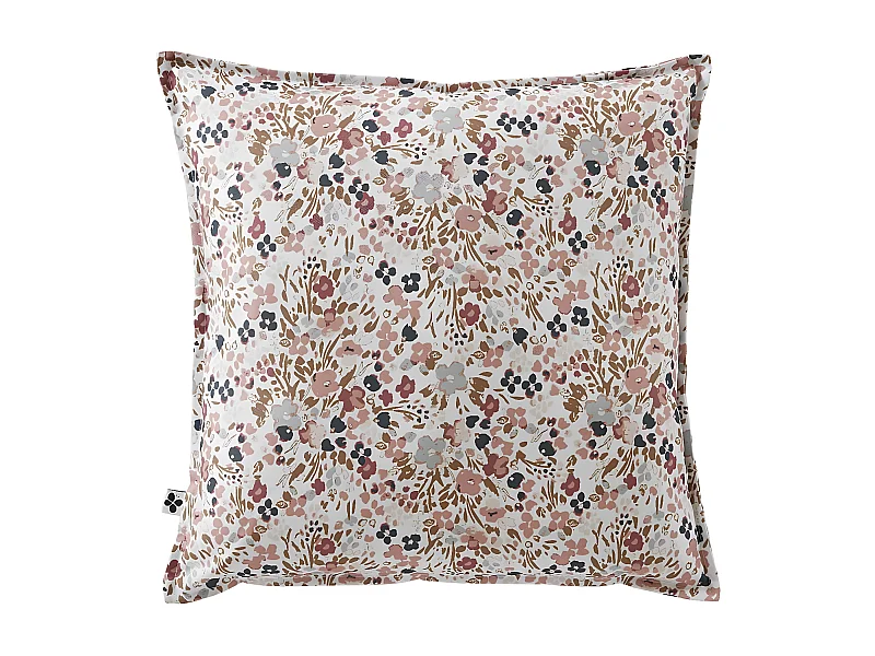 ANEMONE - Coussin 60x60 Déhoussable Tissu Déperlant Motif Fleuri