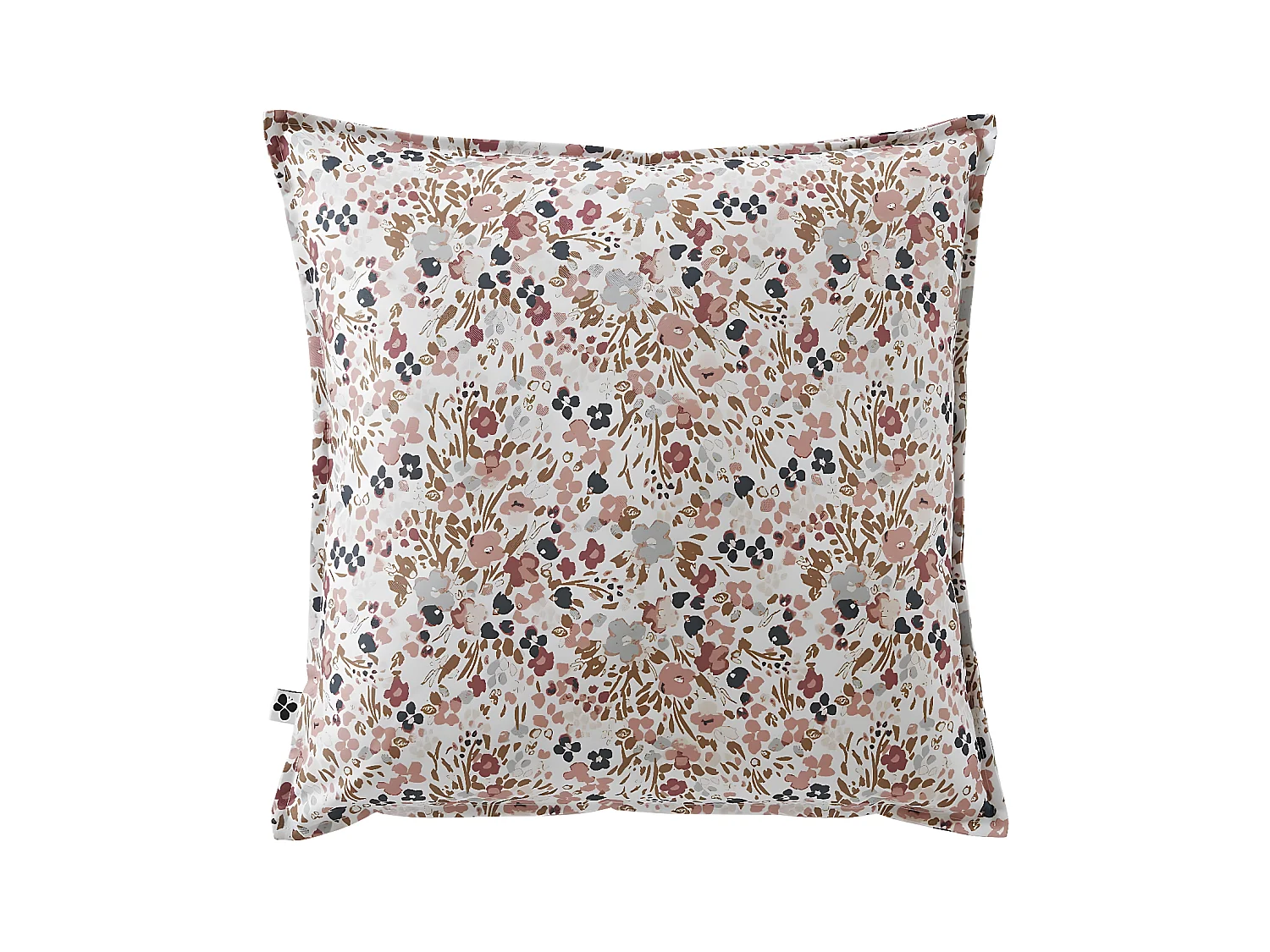 ANEMONE - Coussin 60x60 Déhoussable Tissu Déperlant Motif Fleuri