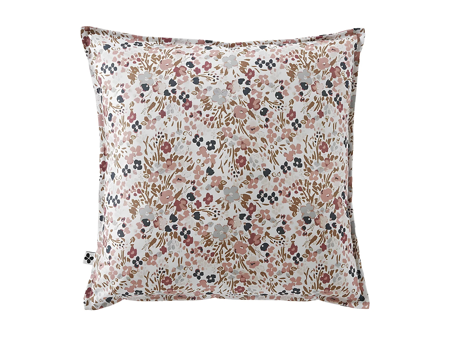 ANEMONE - Coussin 60x60 Déhoussable Tissu Déperlant Motif Fleuri