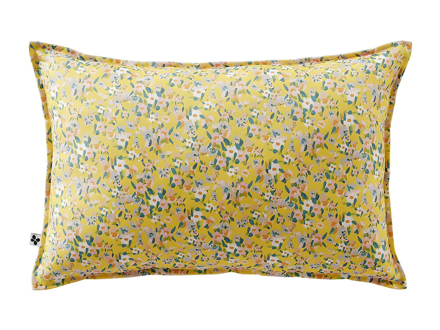 AZALÉE - Coussin 45x60 Déhoussable Tissu Déperlant Motif Fleuri