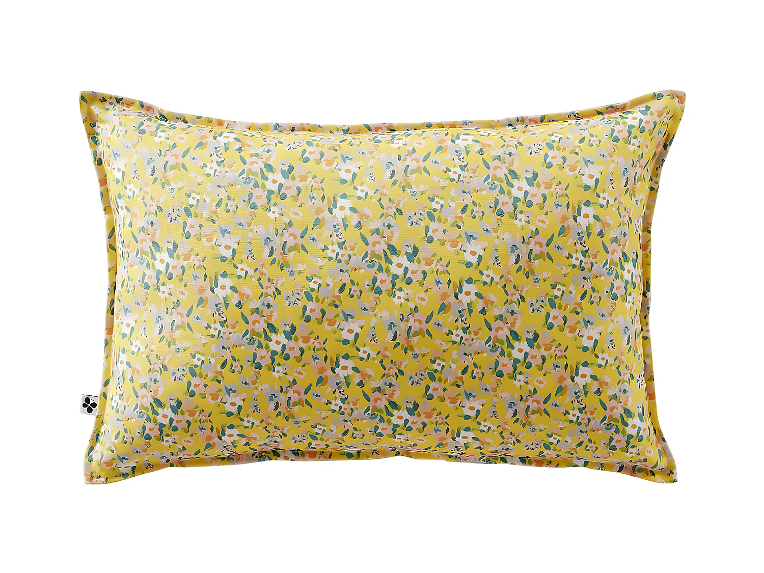 AZALÉE - Coussin 45x60 Déhoussable Tissu Déperlant Motif Fleuri
