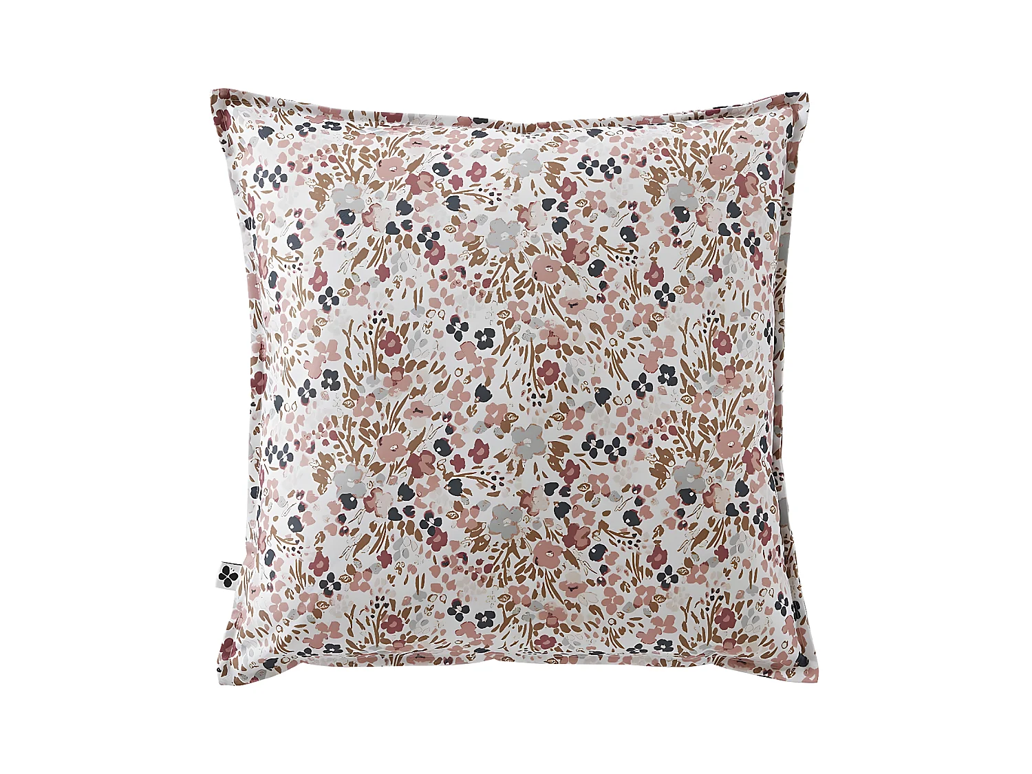 ANEMONE - Coussin 45x45 Déhoussable Tissu Déperlant Motif Fleuri