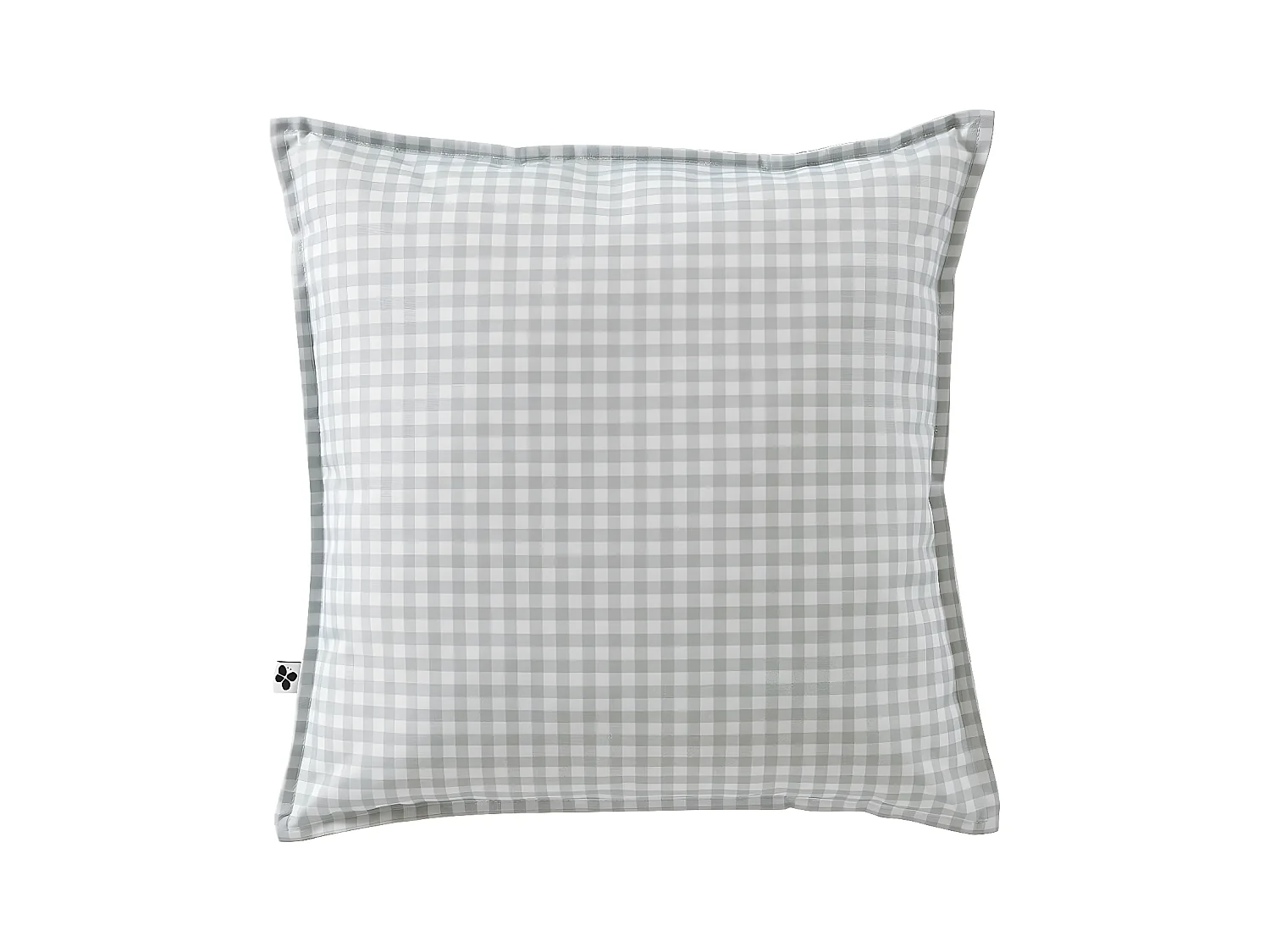 ABELIA - Coussin 60x60 Déhoussable Tissu Déperlant Motif Vichy