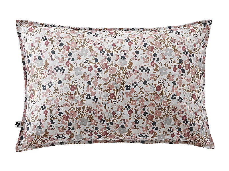 ANEMONE - Coussin 45x60 Déhoussable Tissu Déperlant Motif Fleuri