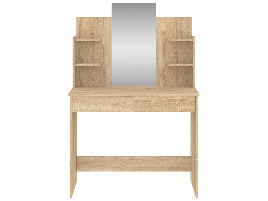 Coiffeuse avec miroir chêne sonoma 96x39x142 cm