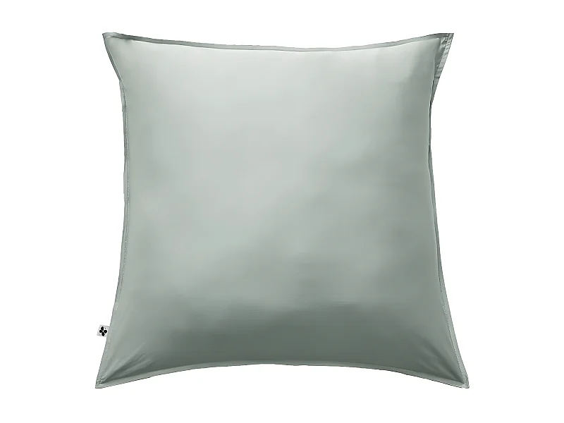 DALIA - Taie d'Oreiller 63x63cm 100 % Viscose de Bambou Vert d'Eau