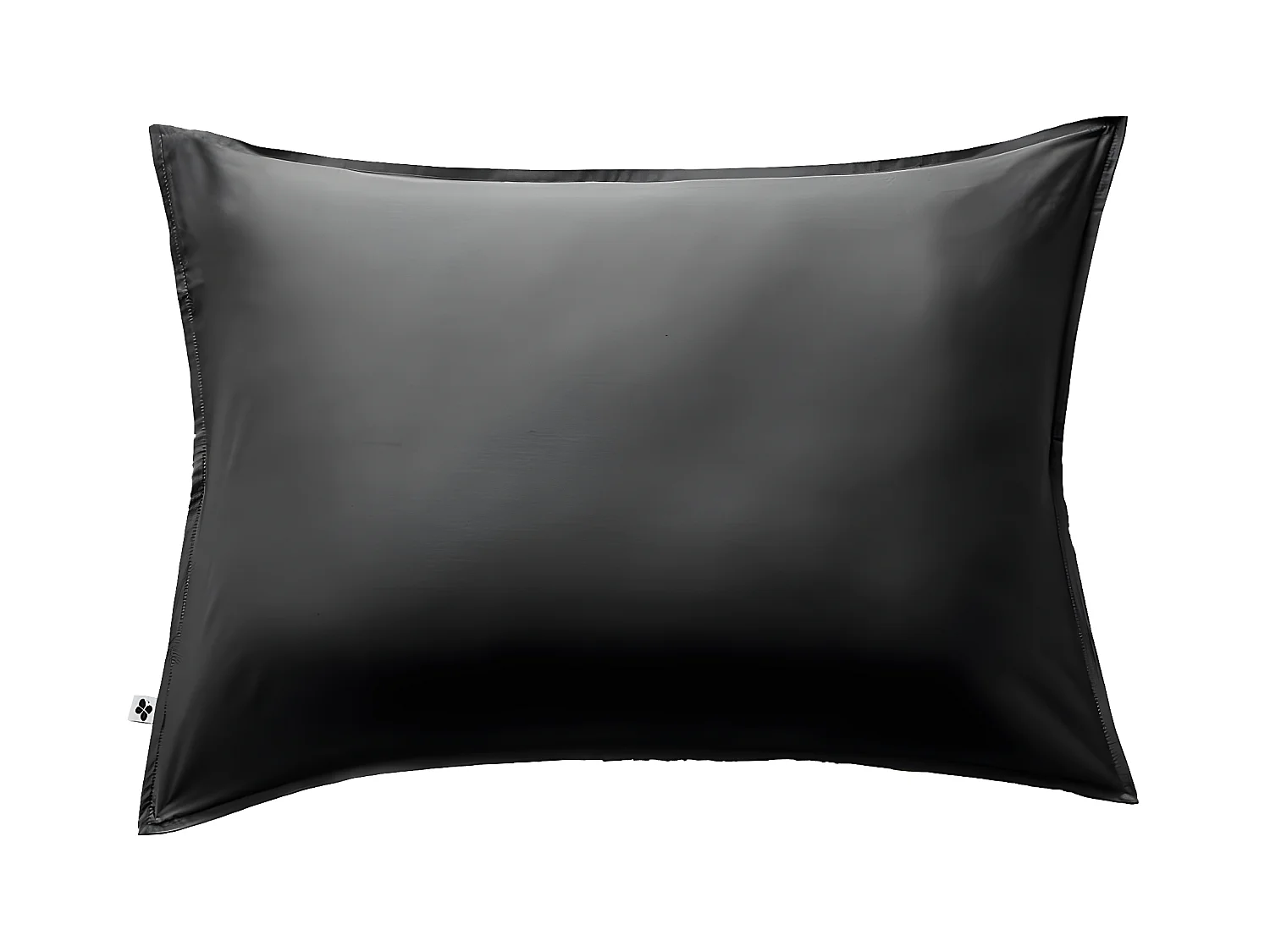 DALIA - Taie d'Oreiller 50x70cm 100 % Viscose de Bambou Noire