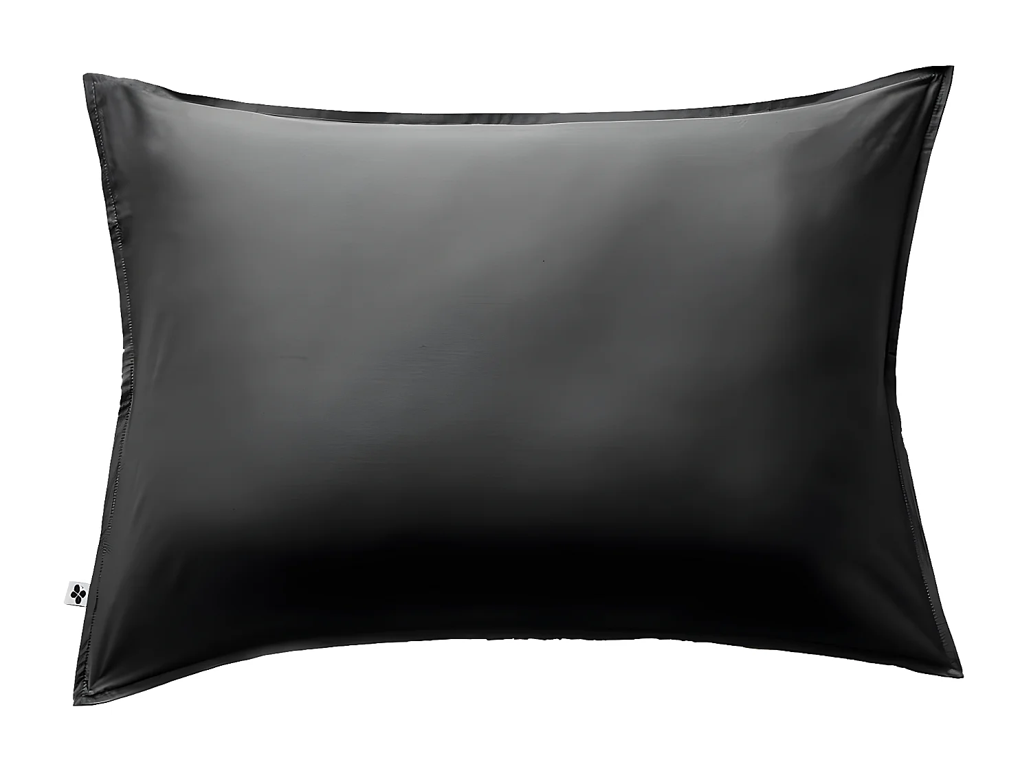 DALIA - Taie d'Oreiller 50x70cm 100 % Viscose de Bambou Noire