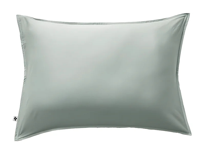 DALIA - Taie d'Oreiller 50x70cm 100 % Viscose de Bambou Vert d'Eau