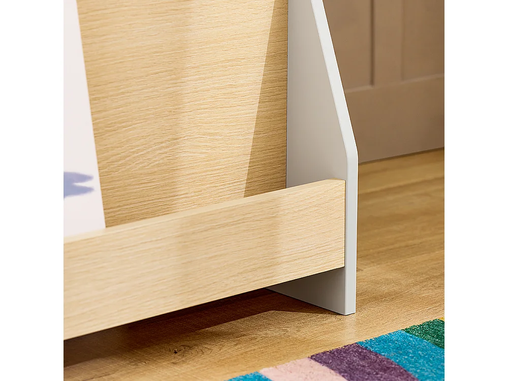 SoBuy Boekenplank Kinderboekenplank, speelgoed- en boekenopbergplank voor kinderslaapkamer, kinderopbergkast met 4 open vakken, 61 x 30 x 71 cm KMB106-HG