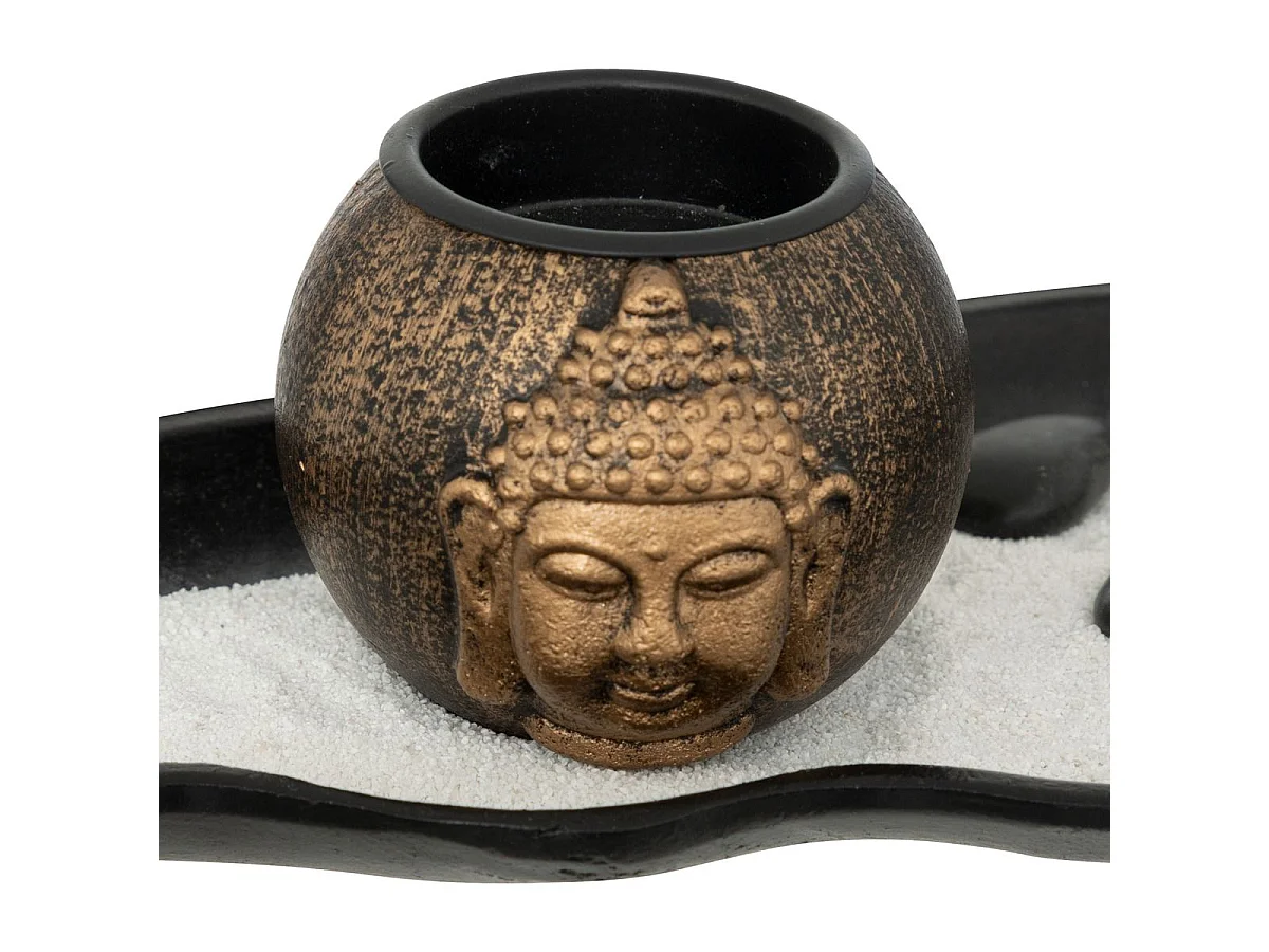 Objet décoratif Jardin Zen avec Plateau, Bouddha et accessoires