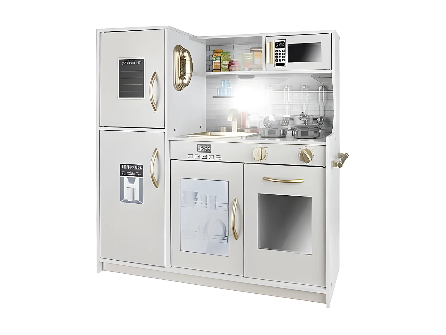 Cuisine En Bois pour enfants XXl + Sons + Lumière + Accessoires