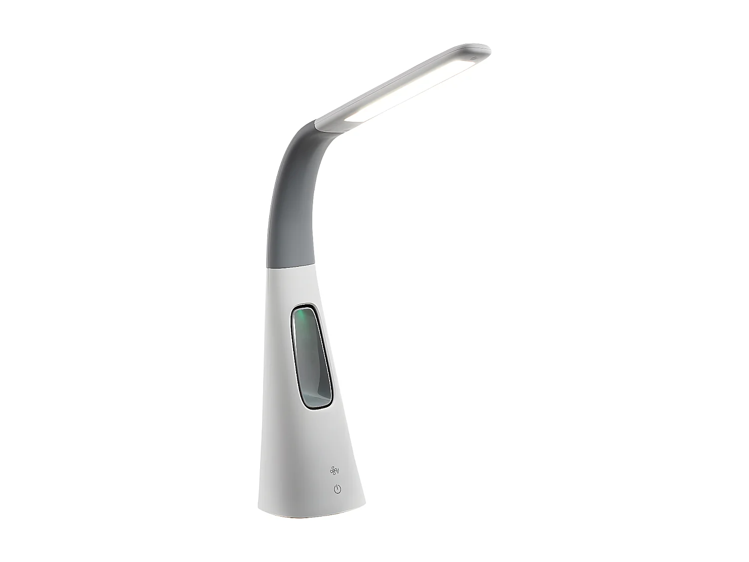 Lampe de bureau LED design avec ventilateur sans pale intégré