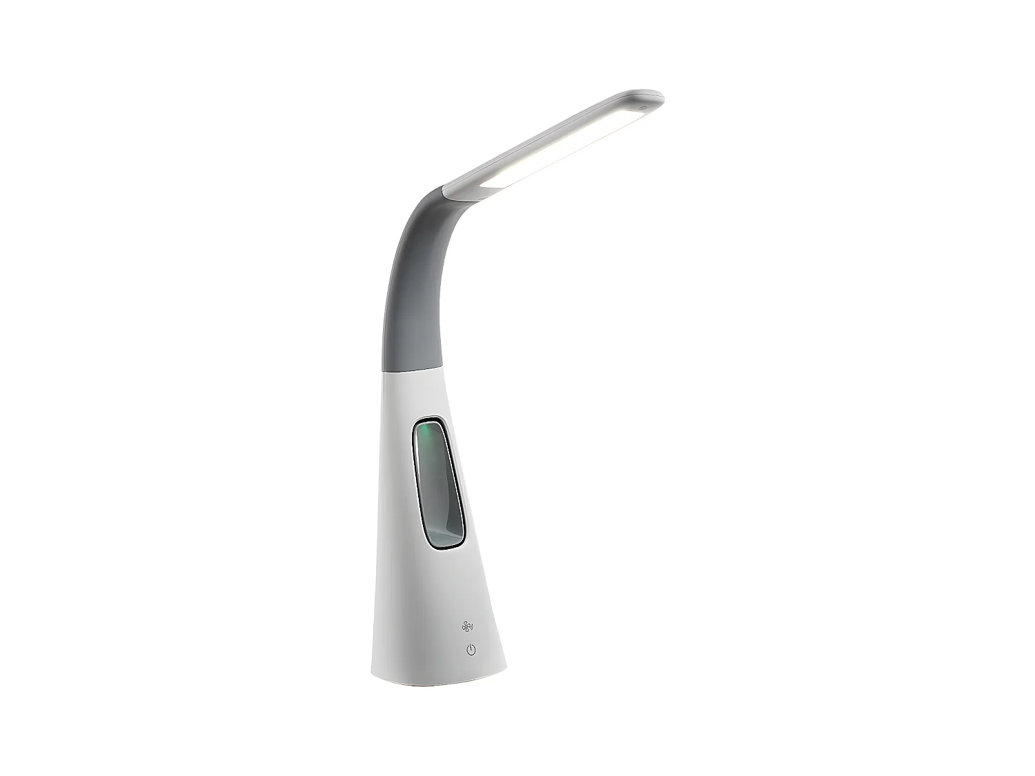 Lampe de bureau LED design avec ventilateur sans pale intégré
