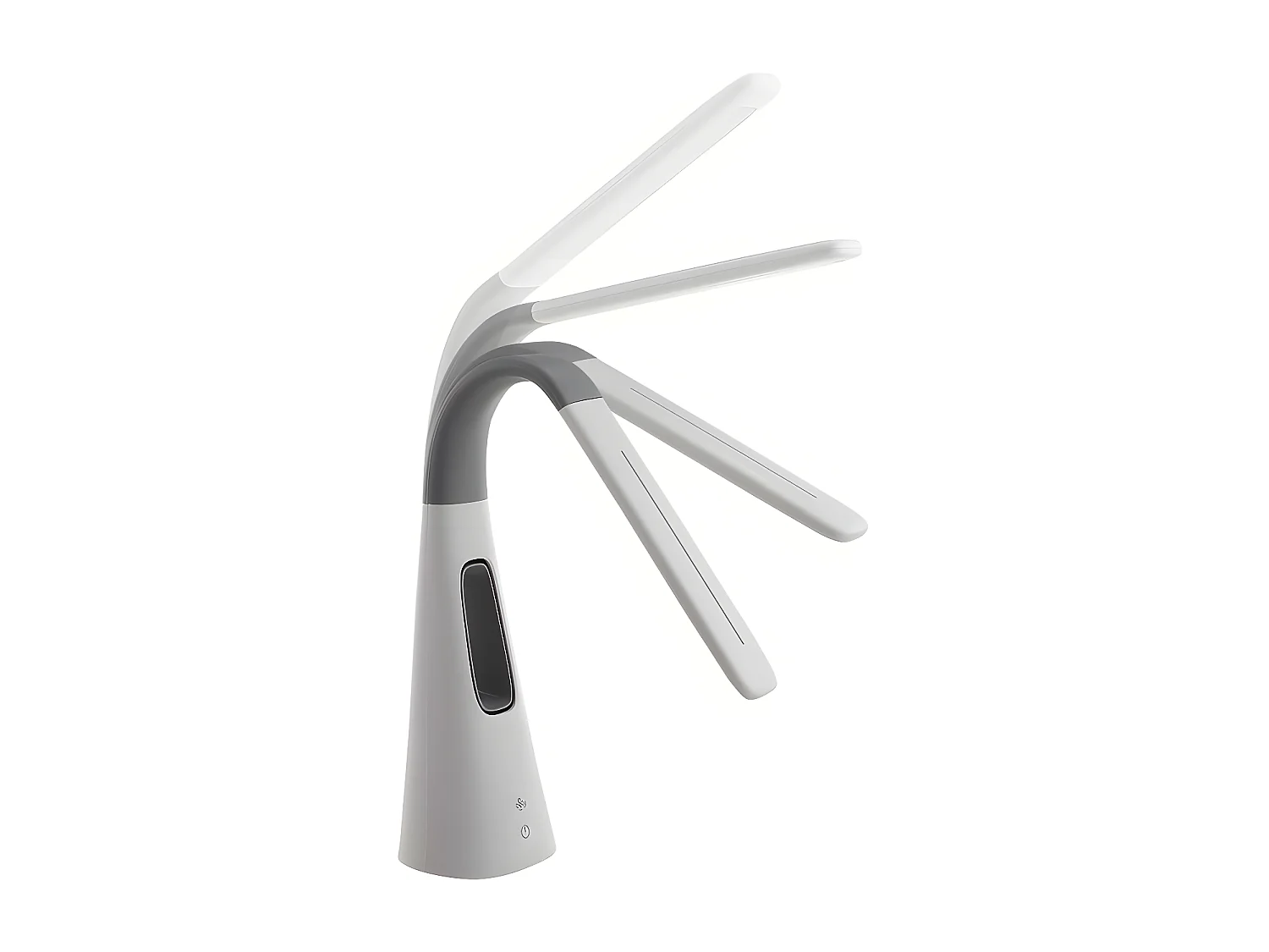 Lampe de bureau LED design avec ventilateur sans pale intégré