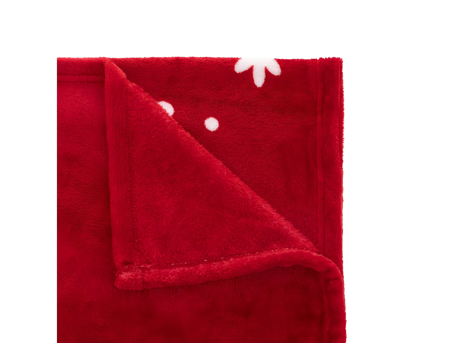 Plaid Rouge et Blanc Merry Christmas 130 x 180 cm