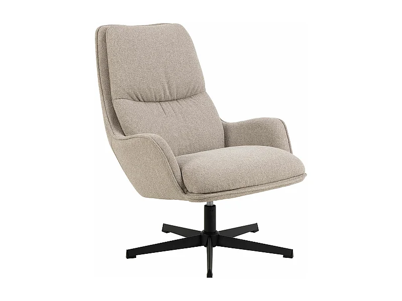 Bosley fauteuil fonction pivotante beige.