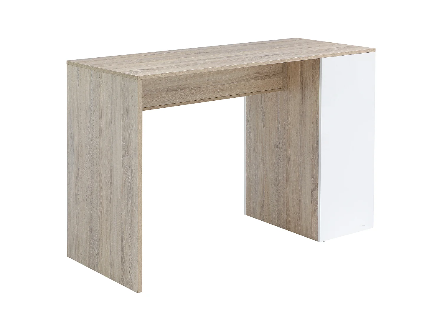 Bartisch mit Stauraum - Weiß & Holzfarben - NIRAYA