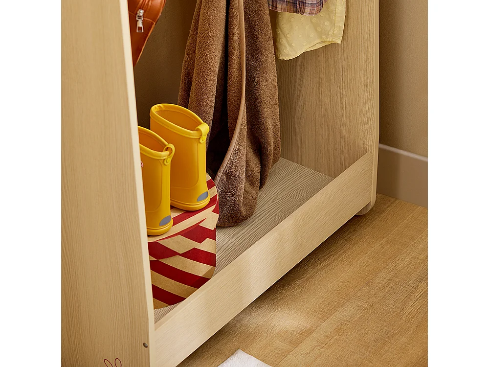 SoBuy Portant à vêtements Enfant, Penderie pour Enfants, Garde-Robe Enfants, Portant Vêtements Chambre Enfant en Forme d'ours, 71 x 40 x 110 cm, KMB102-N