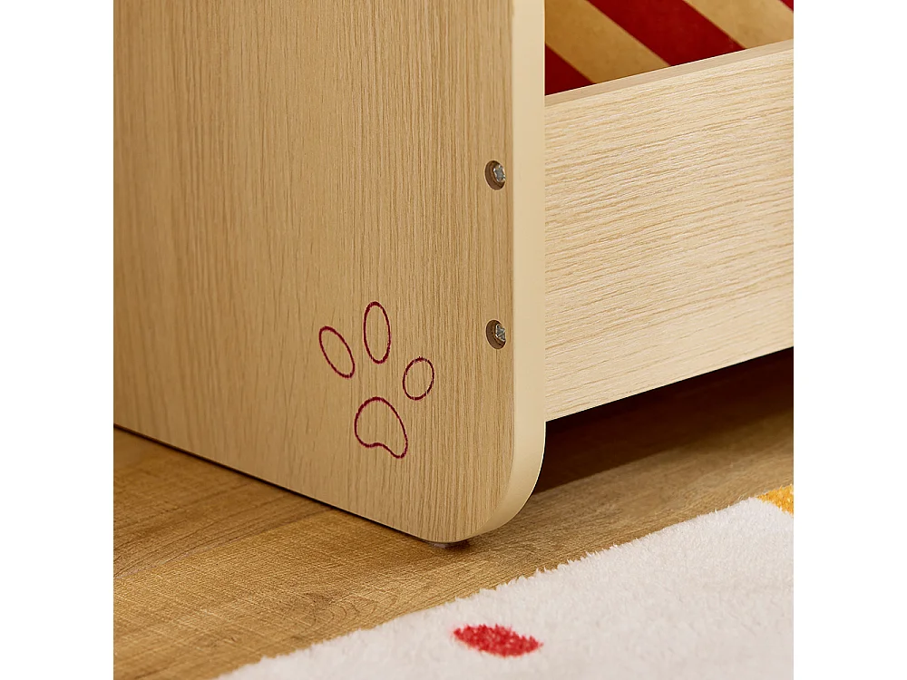 SoBuy Portant à vêtements Enfant, Penderie pour Enfants, Garde-Robe Enfants, Portant Vêtements Chambre Enfant en Forme d'ours, 71 x 40 x 110 cm, KMB102-N