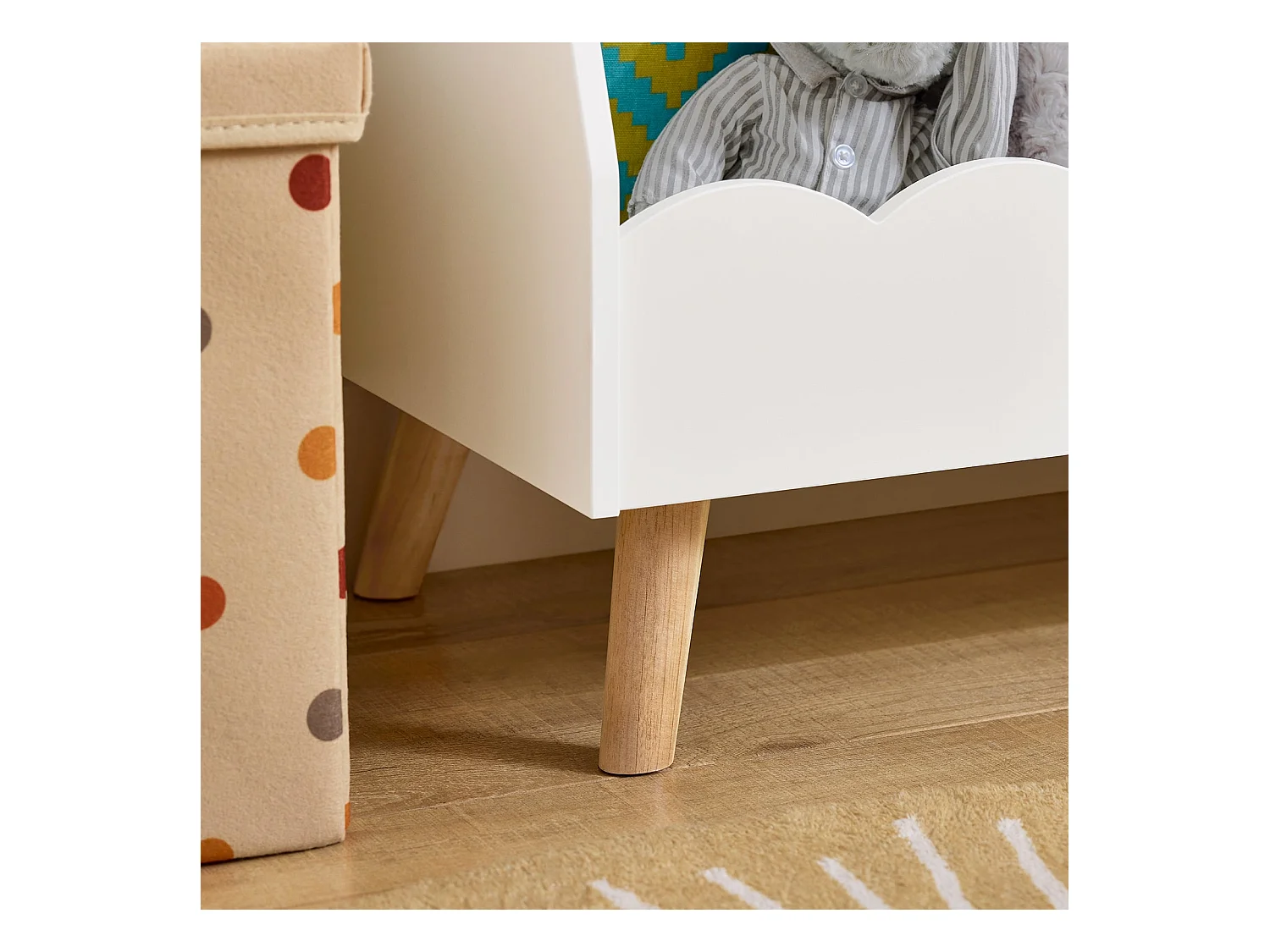 SoBuy KMB100-W Bibliothèque Enfant, Étagère à Livres, Étagère de Rangement pour Livres et Jouets, 5 Compartiments Ouverts