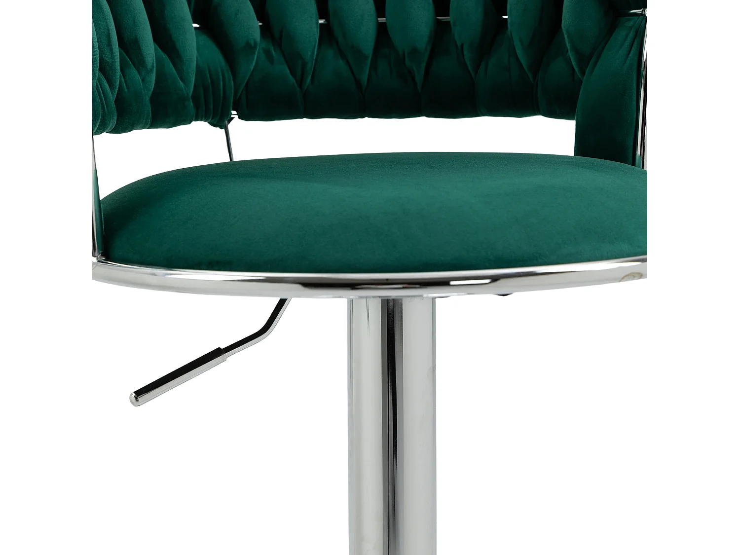 Lot de 2 tabourets de bar pivotants Chaises de comptoir réglables avec repose-pieds pour la cuisine, la salle à manger vert