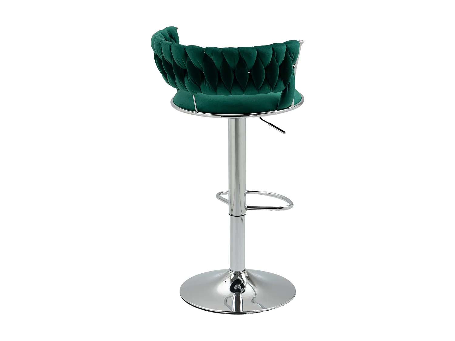 Lot de 2 tabourets de bar pivotants Chaises de comptoir réglables avec repose-pieds pour la cuisine, la salle à manger vert
