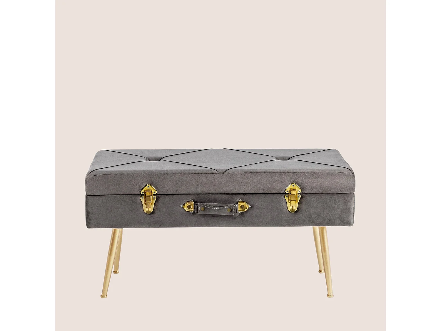 Banc coffre en velours - JULIA