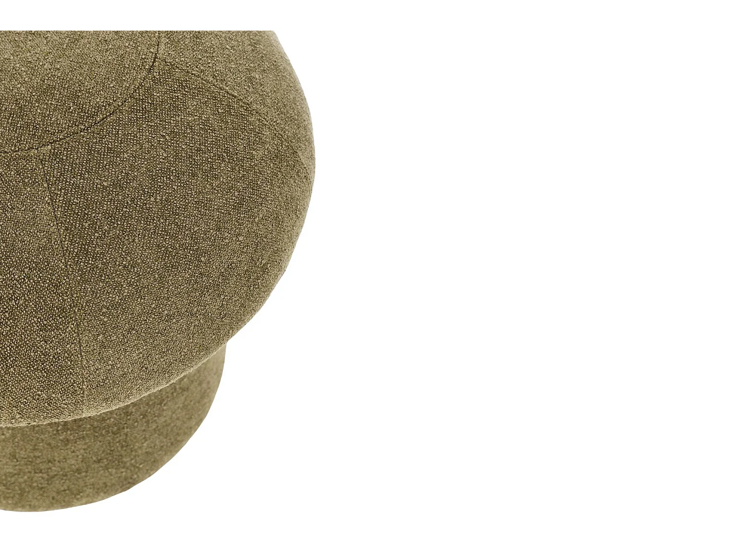 Pouf rond en tissu avec rangement D45 - CHUPS