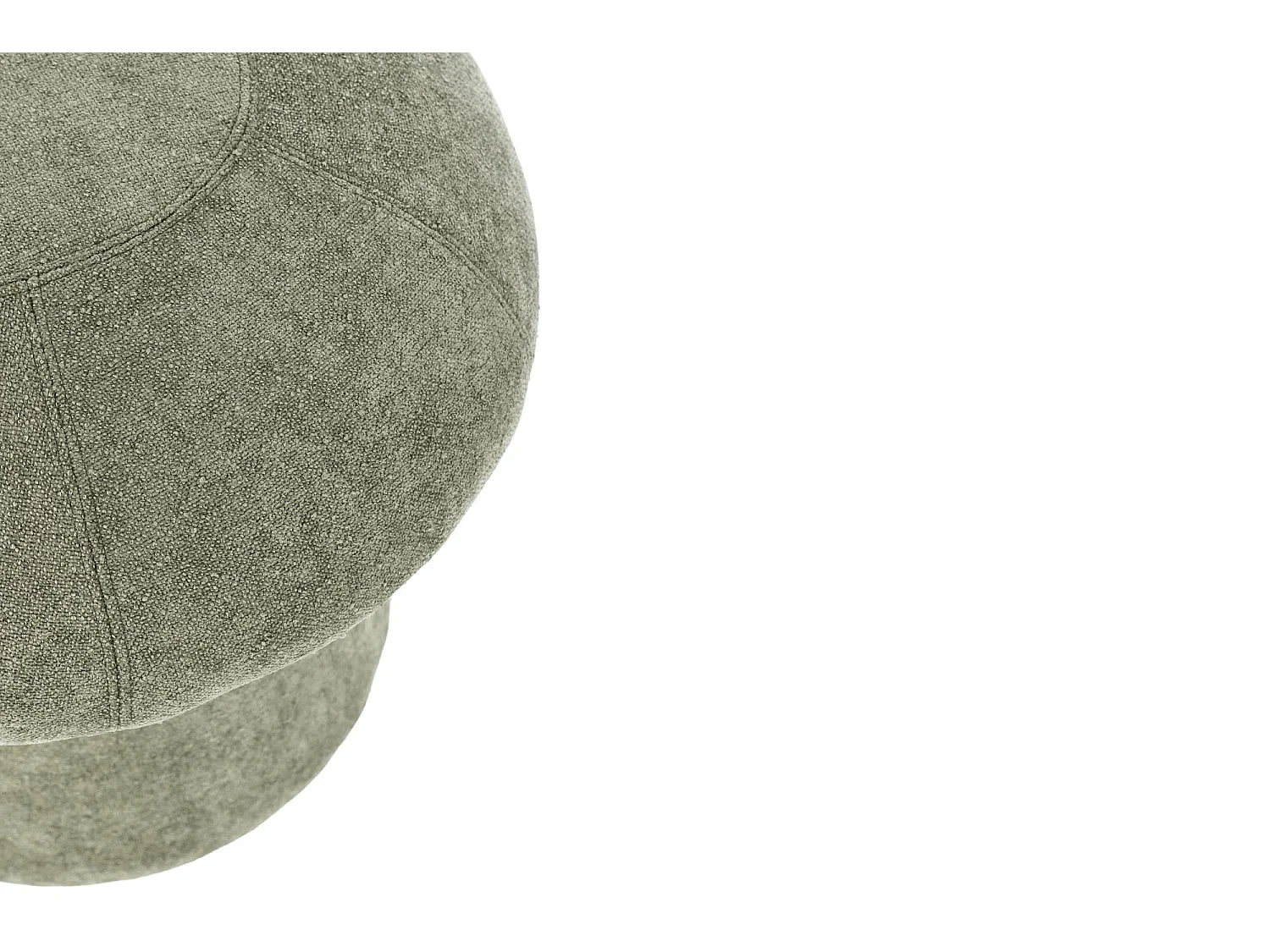 Pouf rond en tissu avec rangement D45 - CHUPS